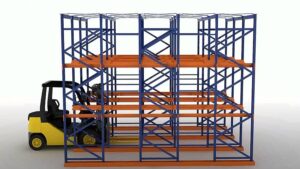Drive in pallet racking