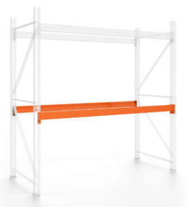 teardrop style Pallet Rack Beams orange