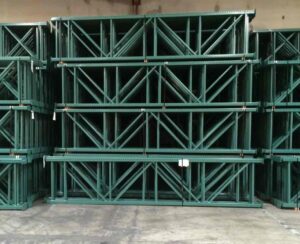 Used Pallet Rack Uprights, 96"H x 42"H